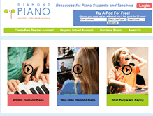 Tablet Screenshot of diamondpiano.com